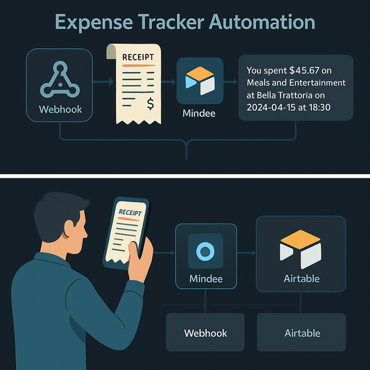 AI Receipt-to-Airtable Expense Tracker